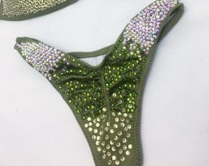 Olive competition bikini