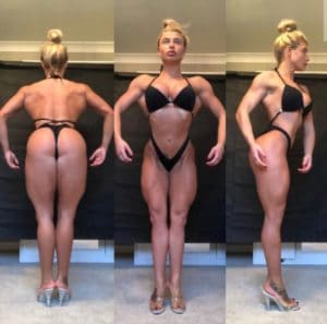 black practice posing bikini push up bra for fitness