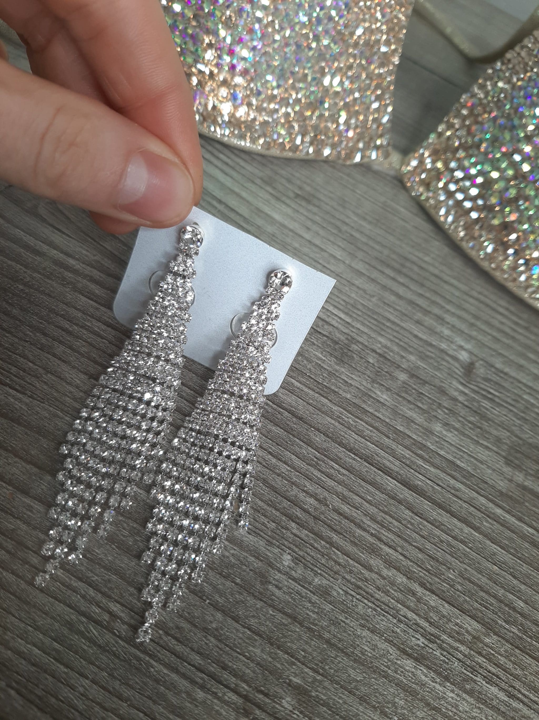 competition jewellery gold earrings for fitness and bodybuilding.