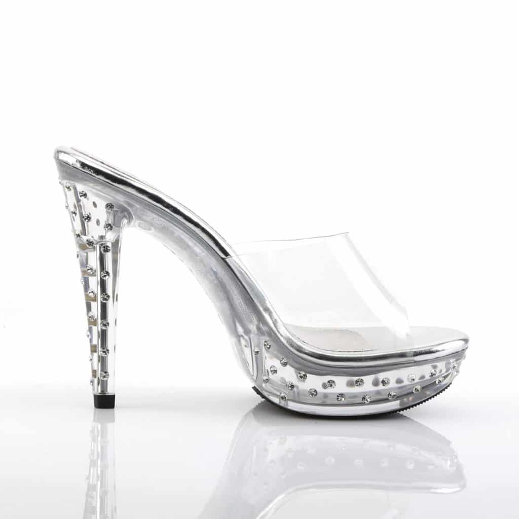 lace up clear platform heels
