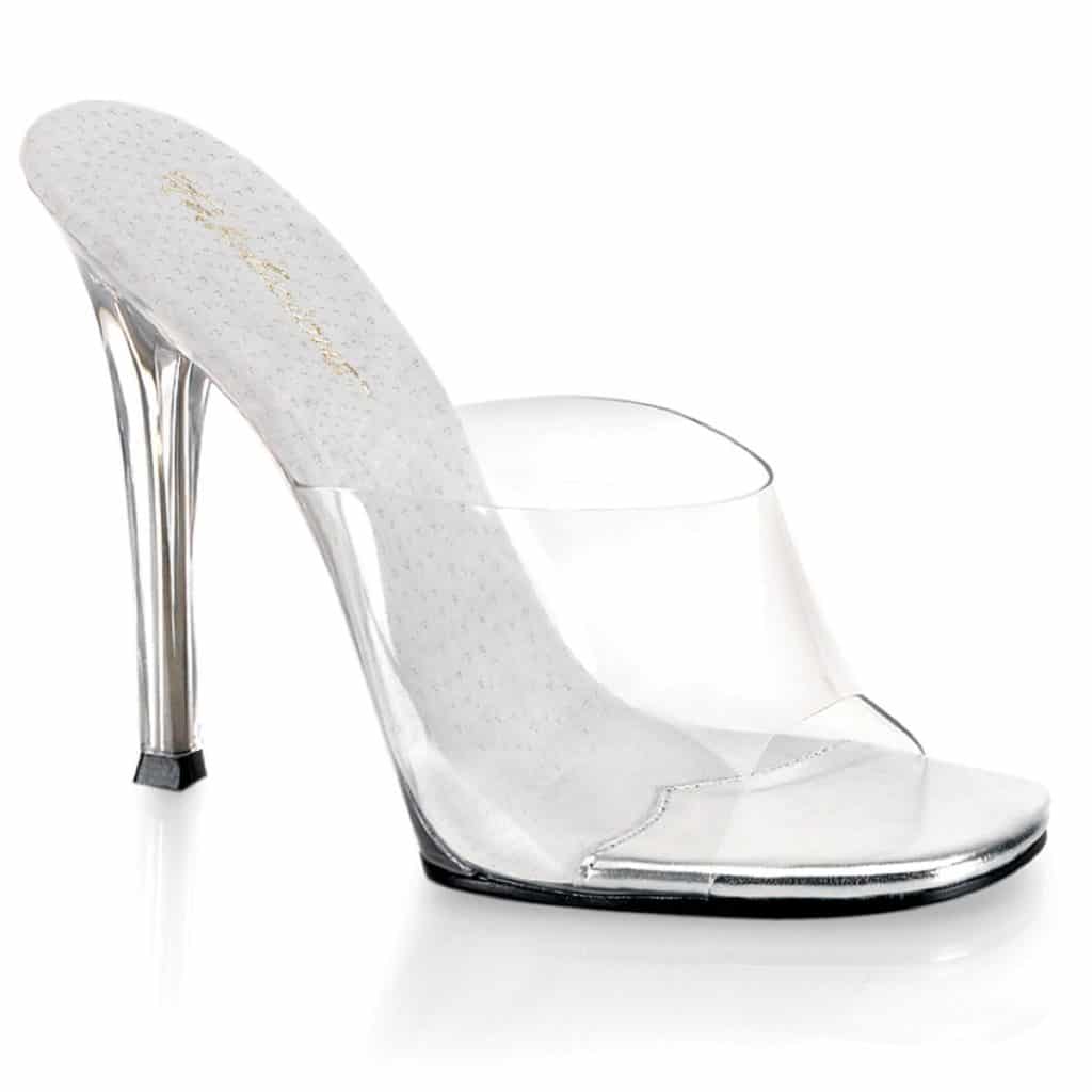 2 inch clear heels