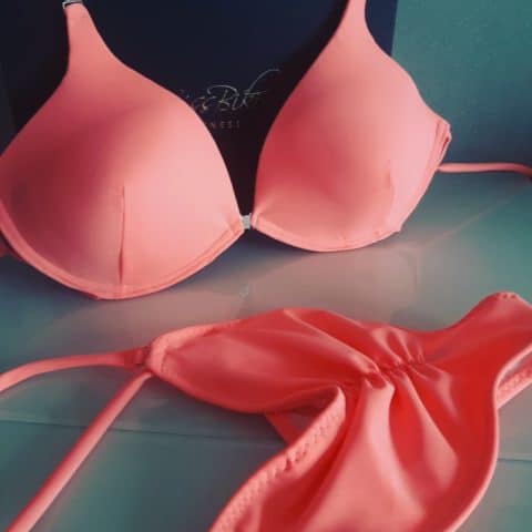 coral underwired competition bikini