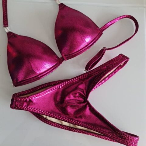 Cranberry Moulded Posing Suit