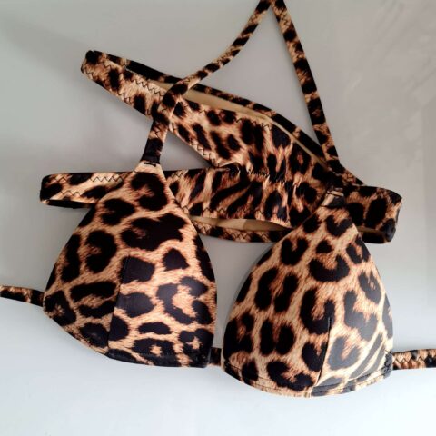 Leopard Print Moulded Posing Suit