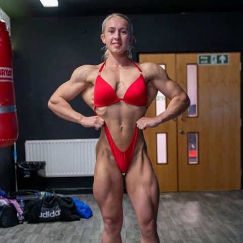 Red Moulded Posing Suit