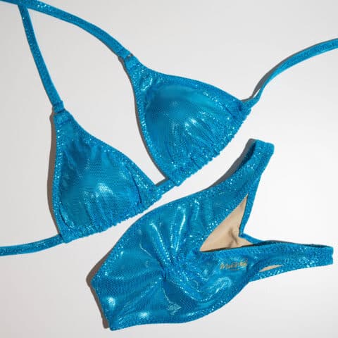 Turquoise Zitto lycra - Size 10 | C cup (BIKINI OR FIGURE)