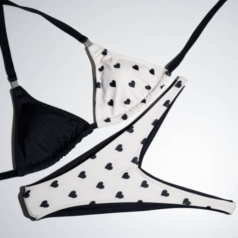Love Heart Triangle posing bikini
