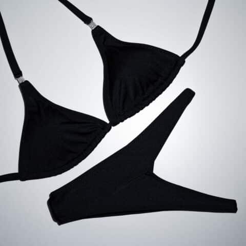 Black Triangle posing bikini