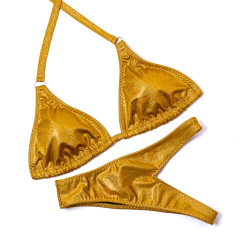 GOLD SHINE posing competition suit