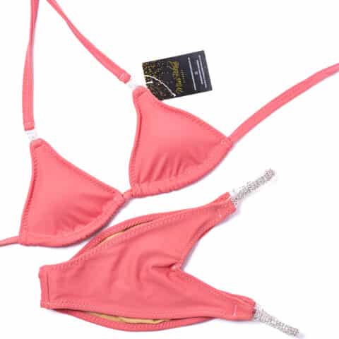 Pastel Pink with Connectors (A cup & 12 Pants) Bikini or wellness