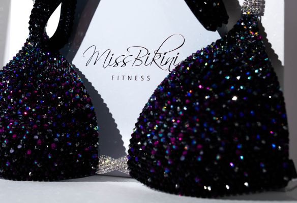 A bra with various sequins