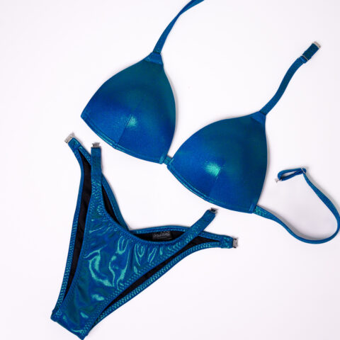 BLUE EMERALD FIT MODEL COMPETITION POSING STAGE BIKINIS-4