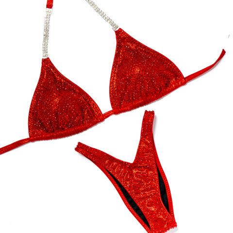 COMPETITION STAGE BIKINI - RED BIKINI