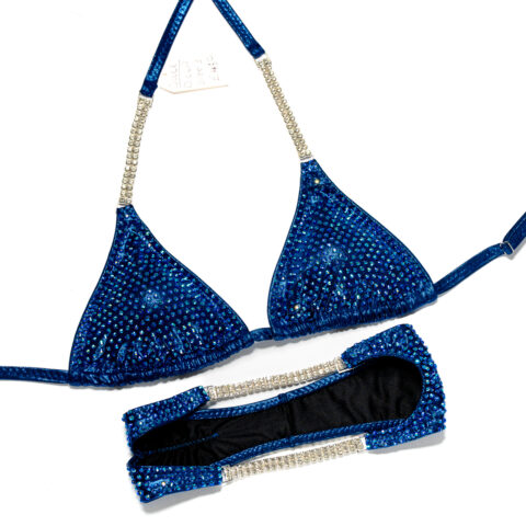 Blue Stage Suit - Size 6 & D Cup (BIKINI OR WELLNESS)