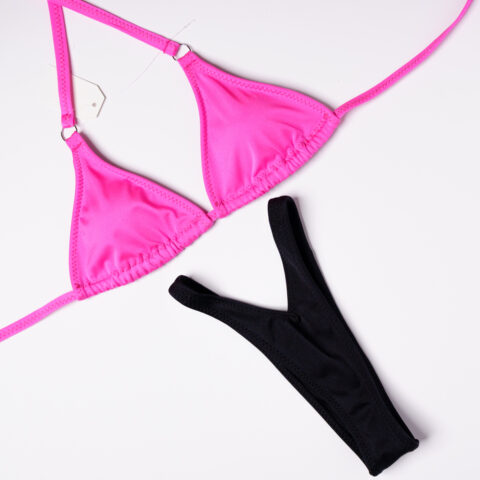 Neon Pink and Black - Size 6 & A Cup (BIKINI OR FIGURE)