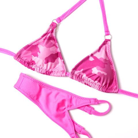 Camo Neon Pink - Size 6 & AA Cup (BIKINI OR WELLNESS)