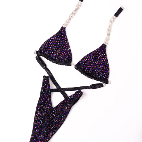 Ex sponsor Black Suit - Size A cup and size 6 bottoms