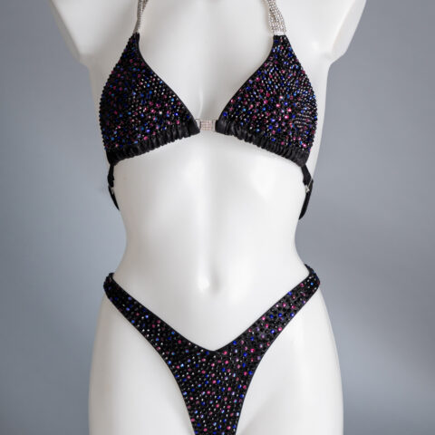 Ex sponsor Black Suit - Size A cup and size 6 bottoms