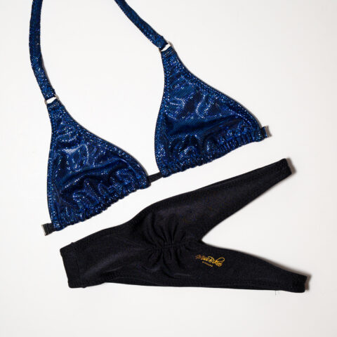 Black And Blue Hologram - Size 12 & B Cup (BIKINI OR FIGURE)
